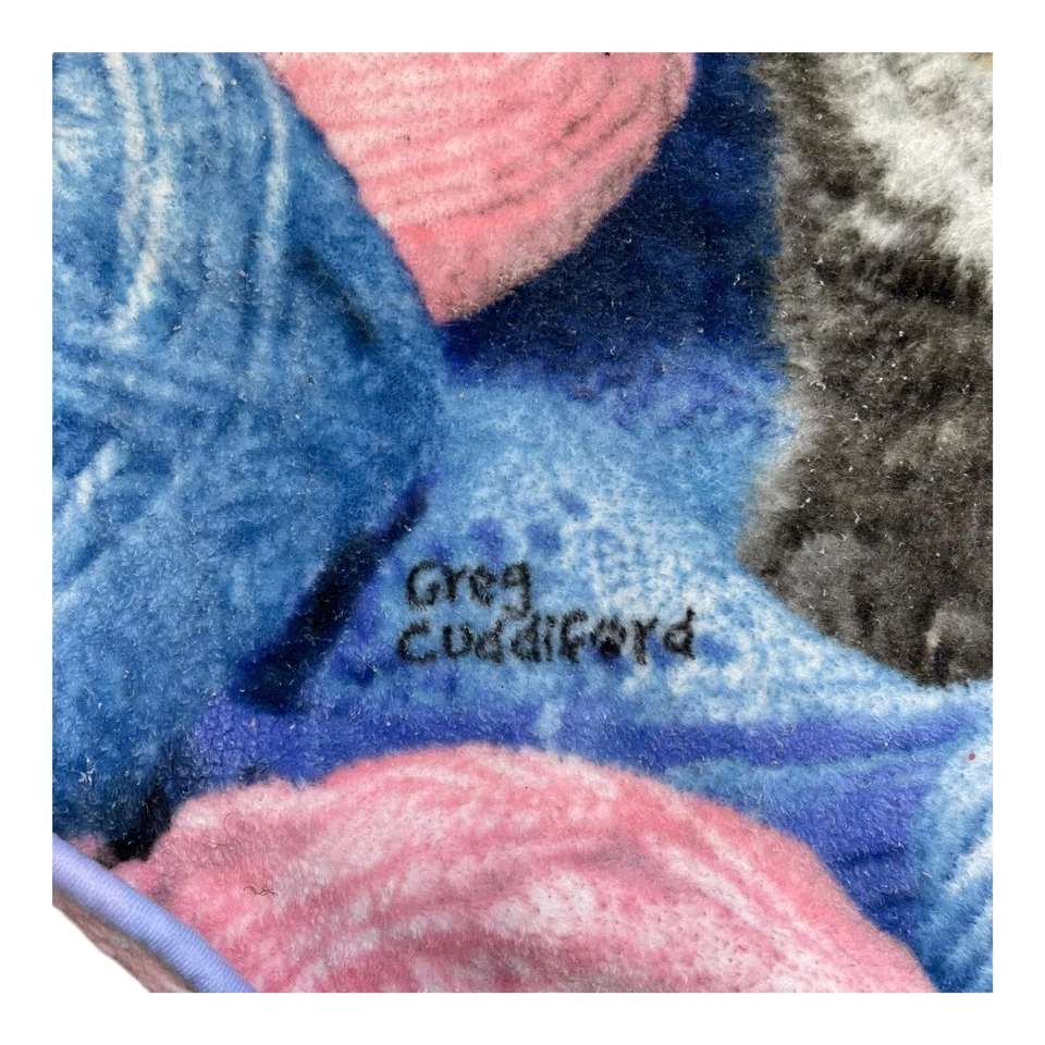 Manta suave naranja gatito gatitos en hilo noroeste 48x61 Greg Cuddiford Foto 2 de 4