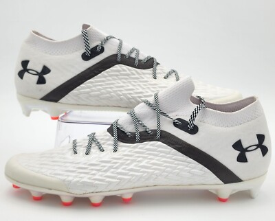 Size 15 - Under Armour Clone Blur MC White football cleats ''3023189-100''