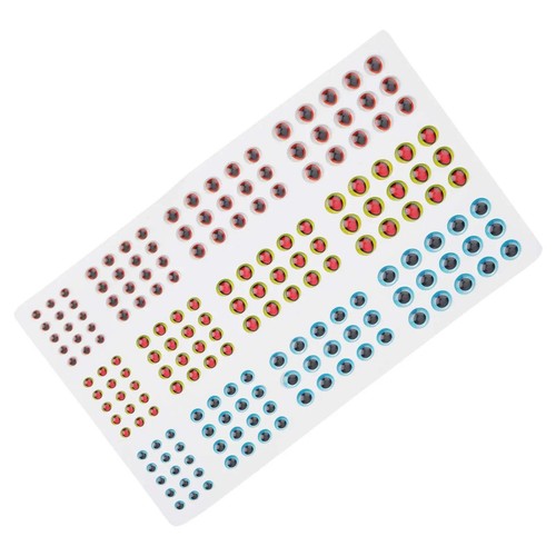 183pcs Fishing Lure Eyes Holographic 3D 3-6mm Artificial Fish Eyes Stickers - Picture 19 of 27