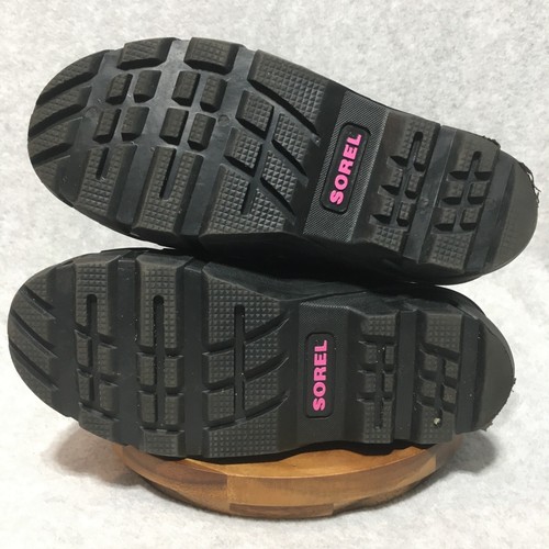 SOREL Youth Flurry Snow Boot Size 4.5 Purple Pink Black Waterproof Insulated Kid - Picture 6 of 13