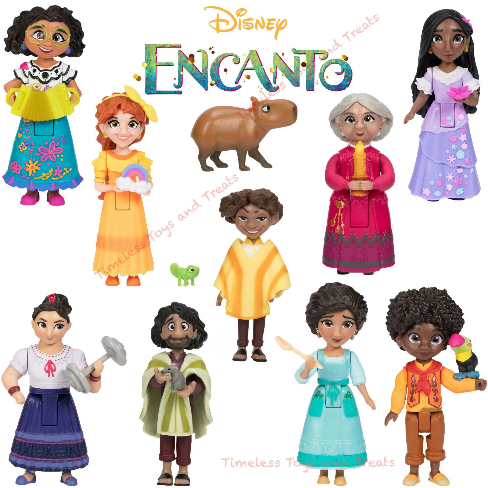 Funko Pop! Disney: Encanto - Set of 7 Vinyl Figures (Mirabel Madrigal /  Isabela Madrigal / Luisa Madrigal / Julieta Madrigal / Antonio Madrigal /  Bruno Madrigal / Abuela Alma Madrigal) 