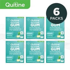 Quitine Nicotine Gum 4mg Traditional Mint 1440 Pieces 6 bulk boxes