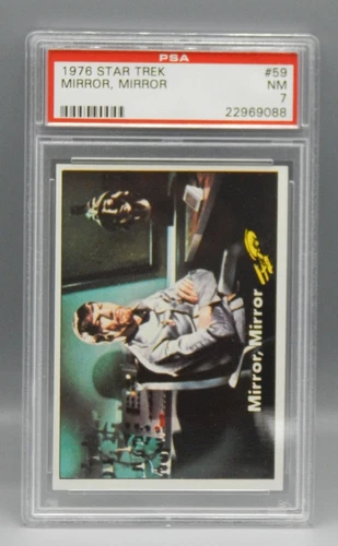 PSA 7 vintage 1976 Topps STAR TREK trading card #59 evil SPOCK mirror mirror TOS