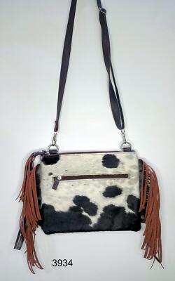 Cowhide Rug Cross body Purse Hand Clutch Handbag Cow Hide Rug Leather Purse Bag