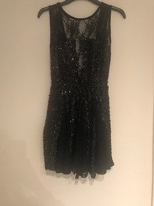 asos black lace dress