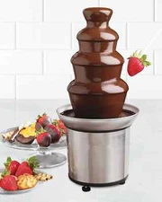 4 Tiers Commercial Chocolate Fountain 110V 6.6lb(3KG) Chocolate Melting Machine