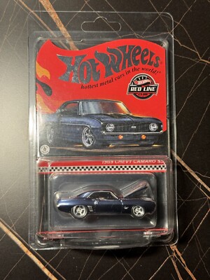Mattel Hot Wheels RLC Chevrolet Camaro SS 1/64 Car - Blue (HNL21