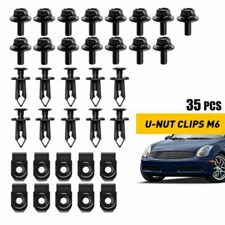 35PCS Engine Under Cover Splash Shield Guard Bolts Fender Liner Push Retainer