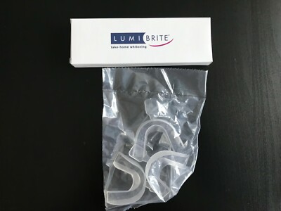 LumiBrite Teeth Whitening Gel 32% 2 Syringe Pack + 3 DIY TRAYS MINT FLAVOR