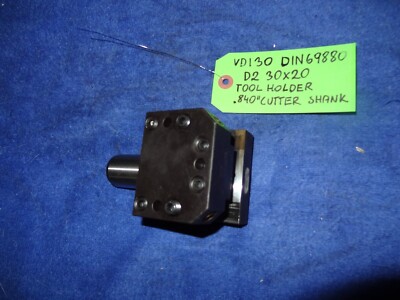 VDI 30 DIN 69880 D2 30X20 TOOL HOLDER .840'' CUTTER SHANK
