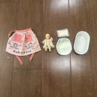 VINTAGE BARBIE 1963 BABY SITS #953 BLONDE BABY With Accessories
