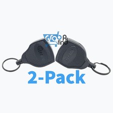 KEY-BAK SUPER48 Locking Retractable Keychain,  Made in the USA (2 Pack)