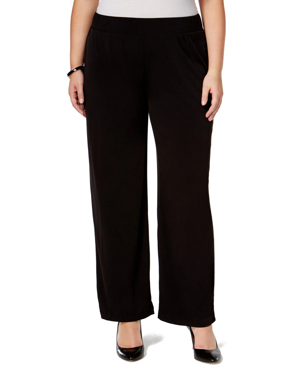 NY Collection Womens Petite Pull On Palazzo Pants