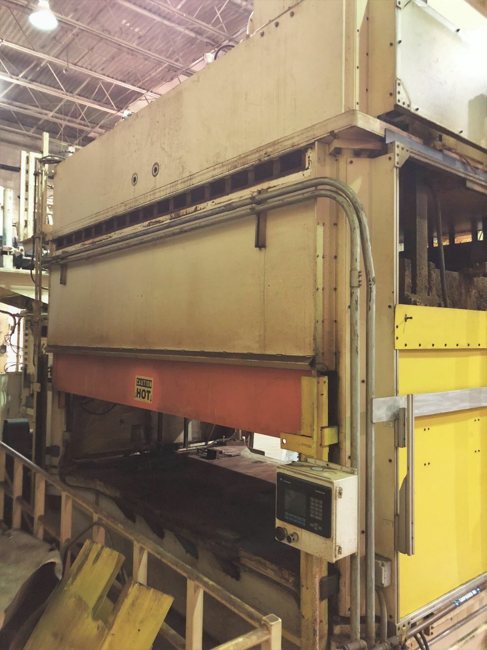 100 Ton Hydraulic Press, Hamilton Compression Molding Allen Bradley SLC