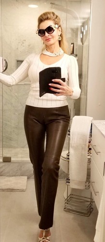 VINTAGE NWT CACHE LAMBSKIN LEATHER 