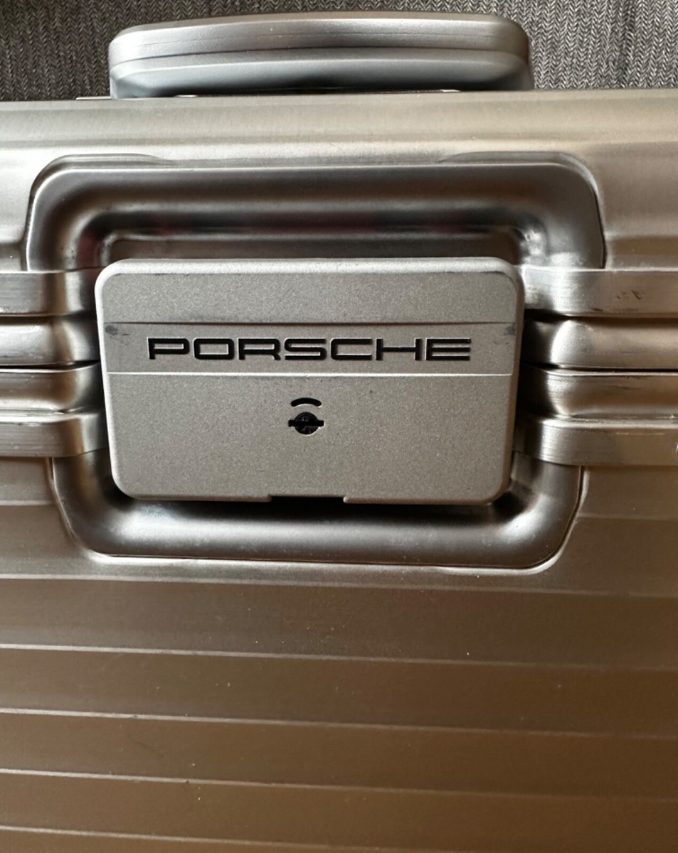 Rimowa x Porsche Topas Pilot Trolley 2 Wheel Silver Vintage
