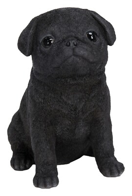 HI-LINE GIFT LTD. Black Pug Puppy Statue 87771-U