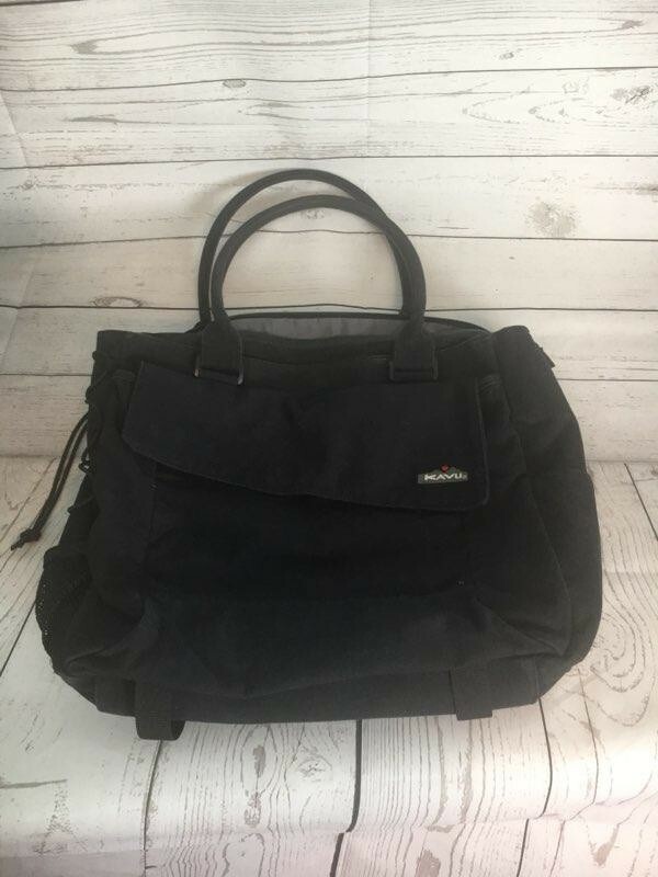 Kavu Laptop Carry Travel Bag Black Large Shoulder Bag canvas eBay