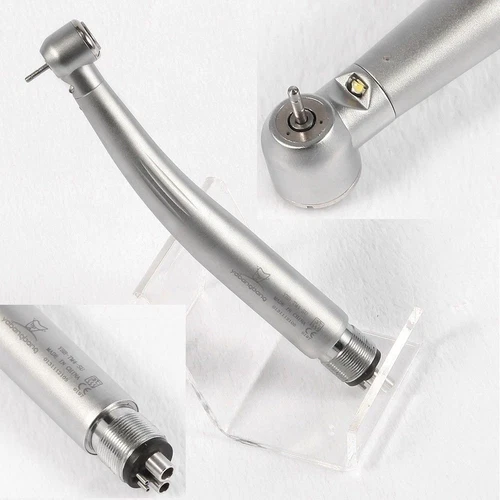 Dental LED Fiber Optic Air Turbine High Speed Handpiece Self-Light 4 Hole