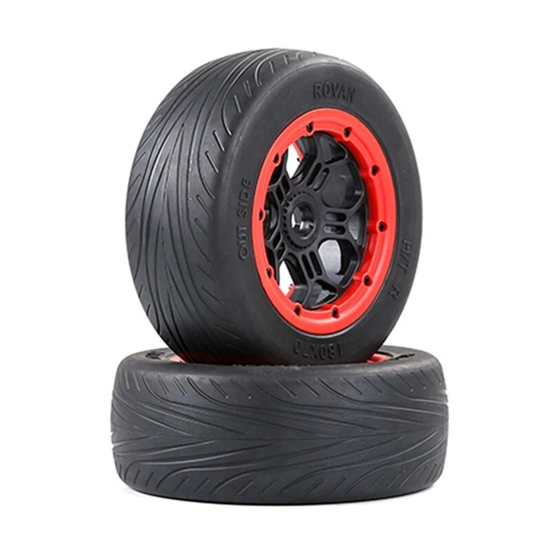 180X70mm Right and Left on Road Tire for 1/5 Hpi Km Baja 5S/SLT/V5 LOSI 5IVE T - Image 2 of 4