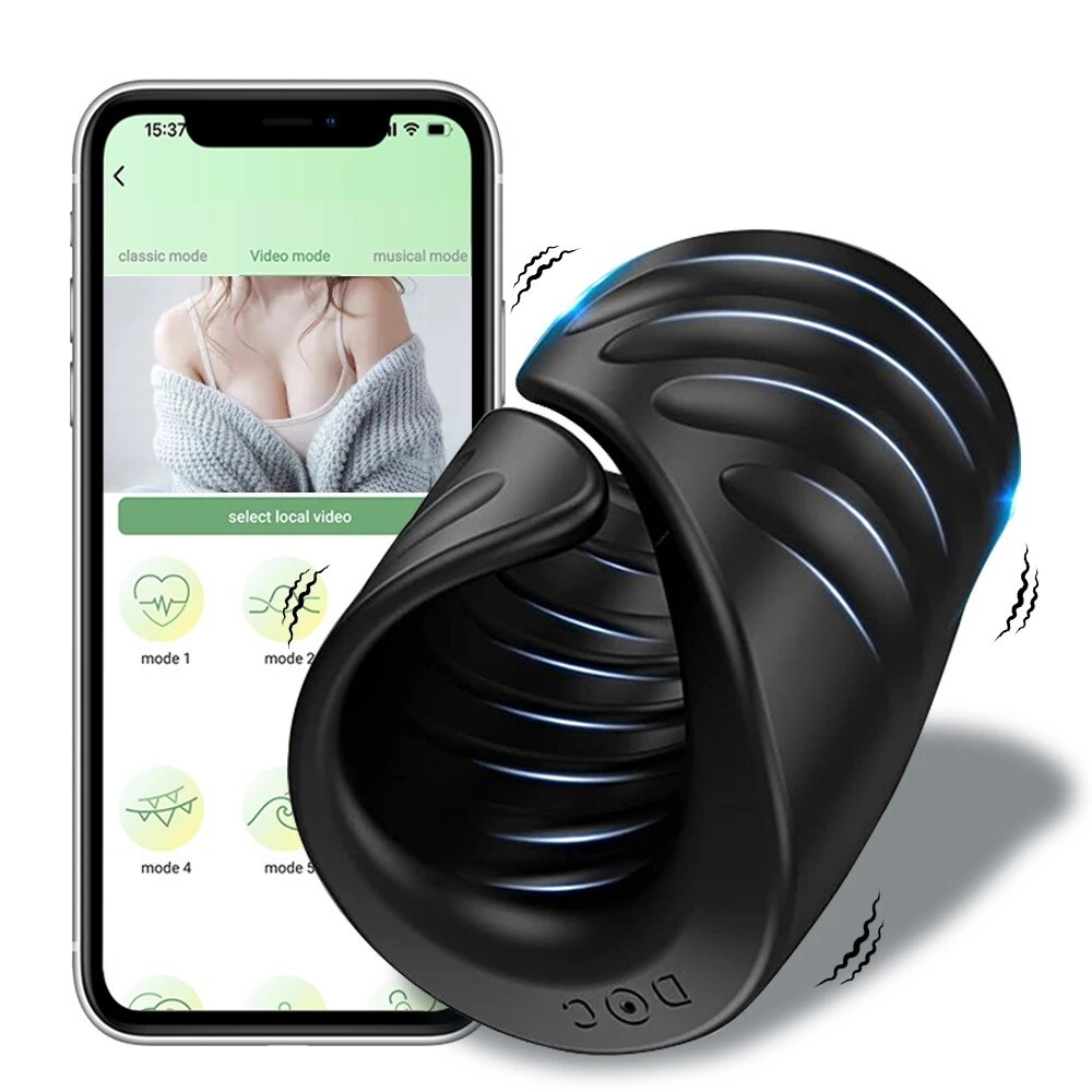 Phone Bluetooth Control Automatic Masturbaters Cup Hands-Free Sex Toys for  Men | eBay
