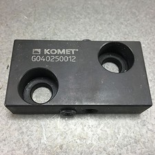 (2) Komet G04 02500.12 Twin Bore Cutter Cross Slide Boring Clamping Plate