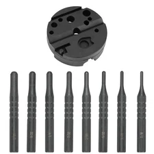 8 Pcs Roll Pin Punch Set Premium All-Steel Material with Bench Block
