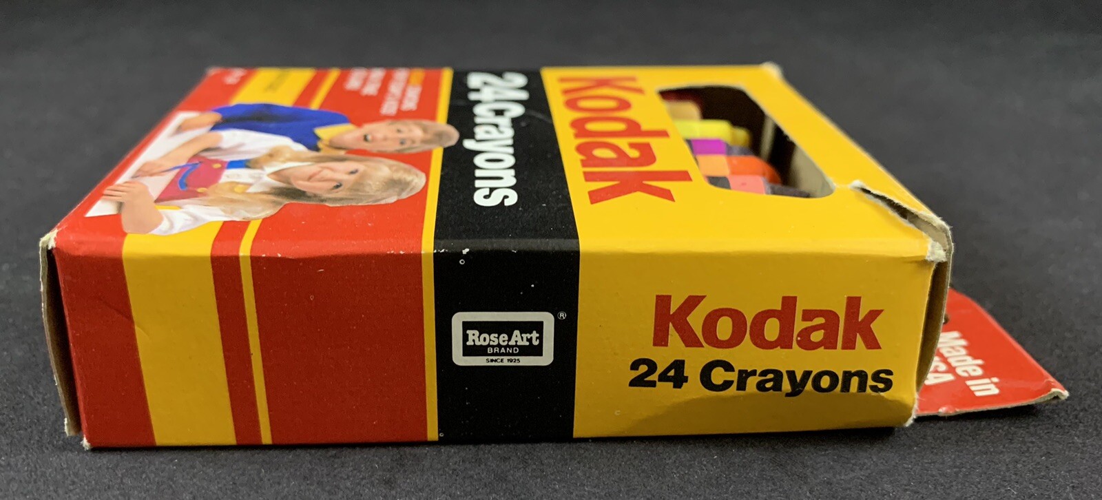 Vintage Kodak RoseArt 24 NonToxic Crayons No. 124 Made in USA eBay