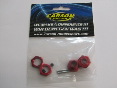 Carson 500205938 Virus 4.0 rot Aluminium Radträger 17 mm (2 Stück)