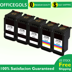 Conjunto de tinta de 5 PK PG243XL CL244XL Para Canon Pixma MG2950 MG2520  MG2522 MG3022 MX495 | eBay