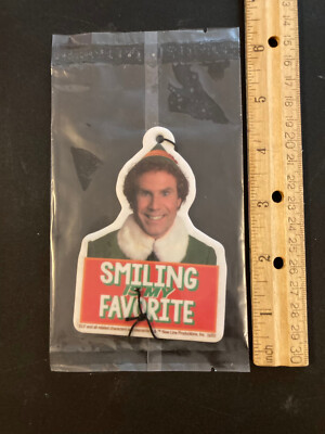 BUDDY THE ELF AIR FRESHENER CAR TRUCK MIRROR GAG CHRISTMAS MAN CAVE GIFT