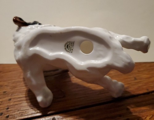 Statuina VINTAGE ROYAL DOULTON Jack Russell cucciolo cane che gioca sulla schiena HN1098 - Foto 6 di 10