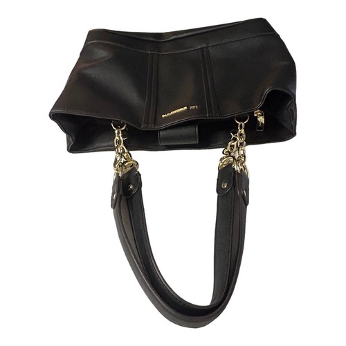 Liz Claiborne schwarz Kunstleder Schulter Handtasche Geldbeutel Doppelgriff - Bild 10 von 16