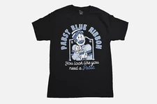 Pabst Blue Ribbon Beer Mens You Look Like You Need A Pabst Black Shirt New S-2XL