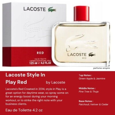 Lacoste Red Style In Play Eau De Toilette Spray (New Packaging) By Lacoste Lacoste Red Style In Play Eau De Toilette Spray (New Packaging) By Lacoste
