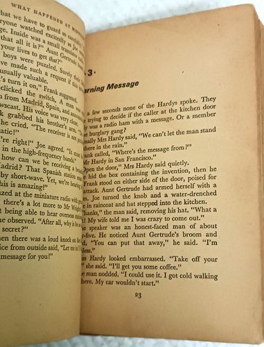 THE HARDY BOYS SERIES: WHAT HAPPENED AT MIDNIGHT BY FRANKLIN W. DIXON 1972 GB HB - Picture 7 of 8