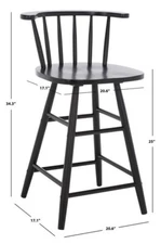 Safavieh Jay Wood Counter Stool, Reduced Price 2172720823 BST1403A