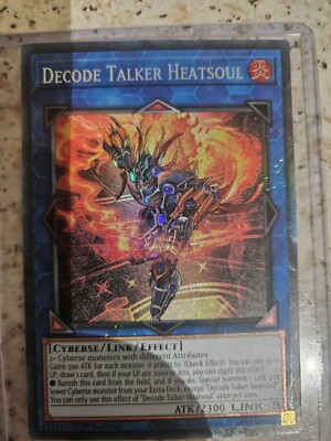 RA01-DE048 Decode Talker Heatsoul Collector's Rare 1. Auflage YuGiOh
