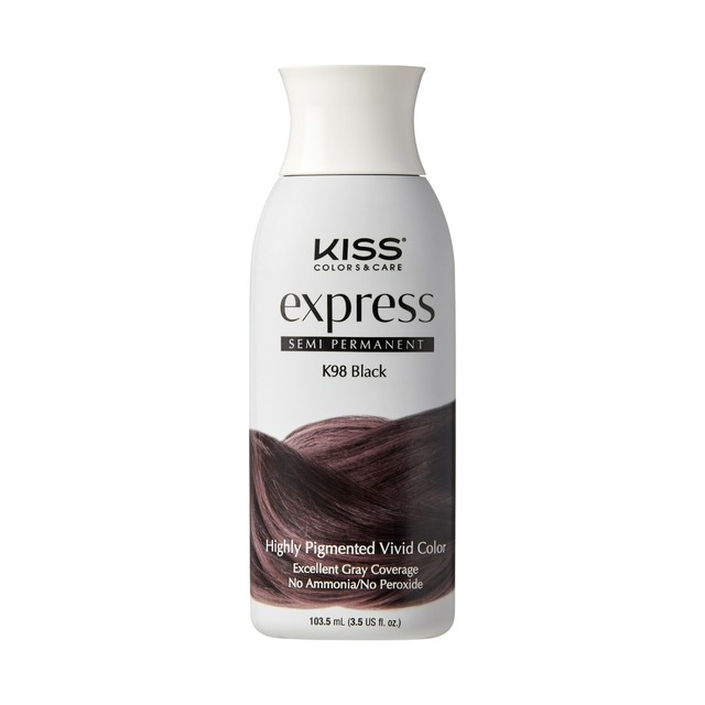 Kiss Express Semipermanent Hair Color Black K98 3.50 Oz for sale