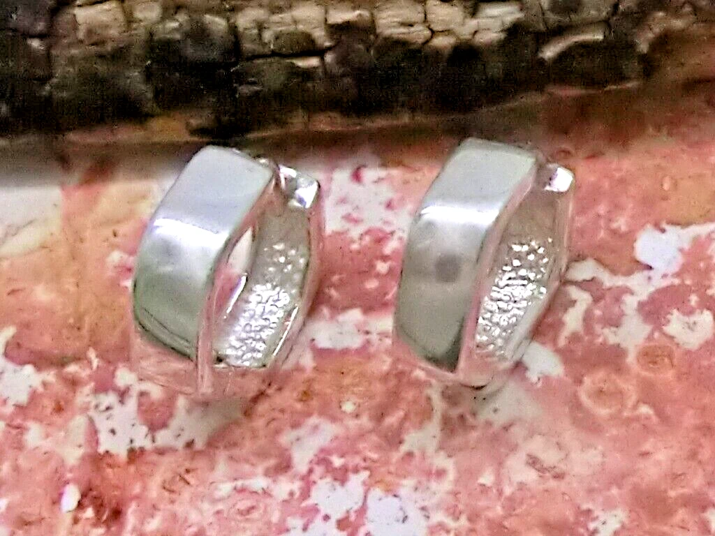 Orecchini A Pressione Donna In Argento 925 – Asso Di Picche Liscio 12 Mm – Confezione Regalo - 5