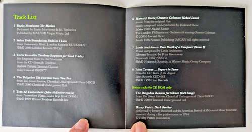 Only Connect Barbican 2002 Festival Promo CD Ennio Morricone Ornette Coleman - Picture 5 of 5