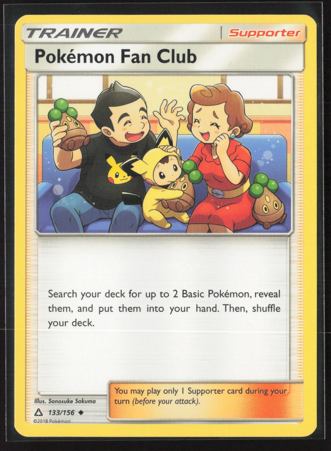 Pokemon Fan Club 133/156 Uncommon Ultra Prism Pokemon Near Mint