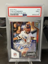 2024 Premier Lacrosse League Tom Schreiber Black /25 Auto PSA 9