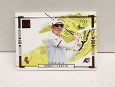SERGIO GARCIA 2024 Impeccable LIV Golf RED ~ Fireballs #'d /36