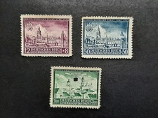 1942 Deutschland Generalgouvernement Mi-Nr. DE-GO 92+94+95 600 Jahre Lublin