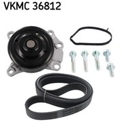 SKF Wasserpumpe + Keilrippenriemensatz Vkmc 36812 FüR Toyota Aygo Yaris KGB10_ 4