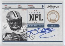 2012 Playoff Prestige NFL Passport Signatures Nick Toon #27 Auto 0b2