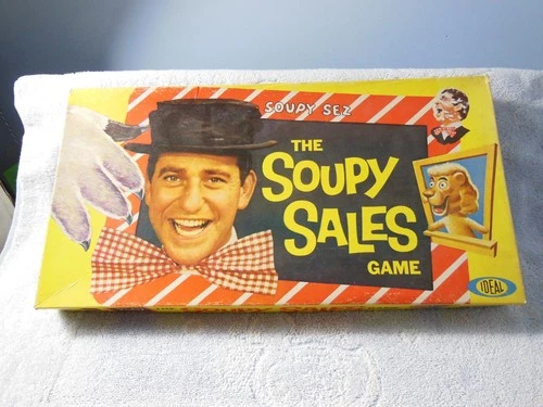 Rare The Soupy Sales Game 1965 Ideal Vintage Board Game Complete Game