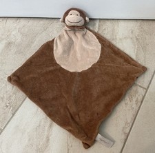 Angel Dear Monkey Lovey Security Blanket Baby Brown Tan Plush Soft Toy Animal