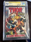 Mighty Thor #166 Comic CGC Grade 7.5, Signed By Stan Lee, 2nd Appearance Warlock